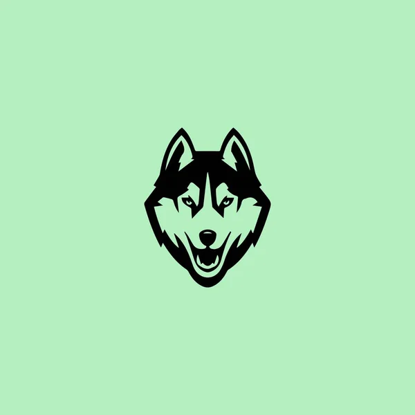 孤独なオオカミのロゴデザインベクトル — ストックベクタ