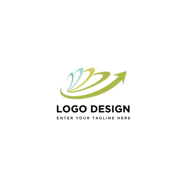 Vetor Design Logotipo Negócios Abstrato — Vetor de Stock