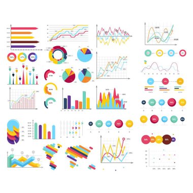 iş infografik logo tasarım vektörü