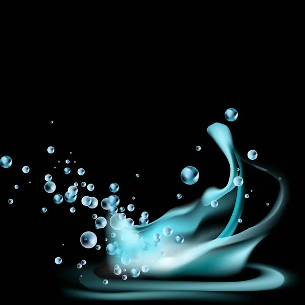 Vector Diseño Del Logotipo Backgorund Agua — Vector de stock