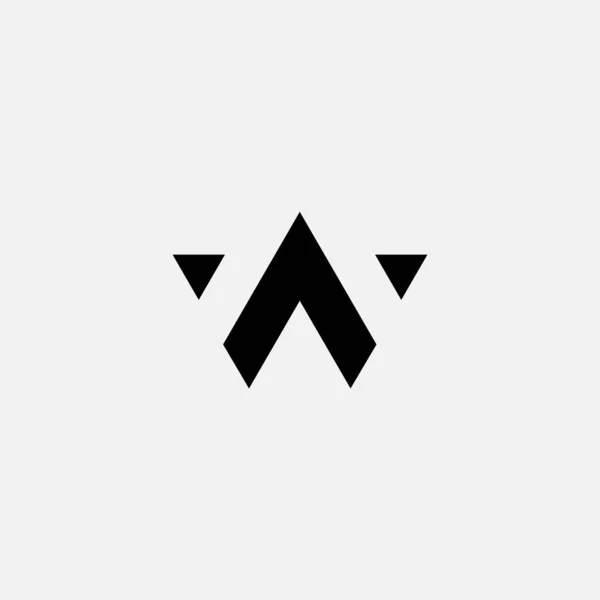 Чорний Вектор Дизайну Логотипу Літери — стоковий вектор