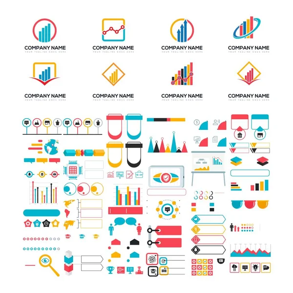 Geschäftsinfografik Logo Design Vektor — Stockvektor