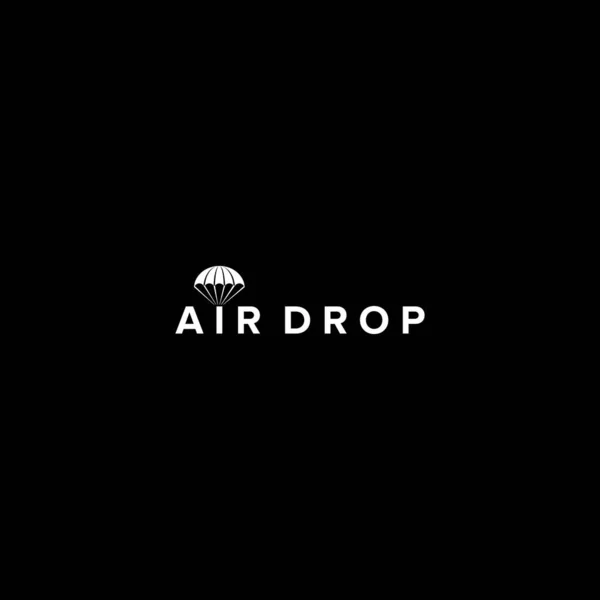 Air Drop Logo Design Vector — Stock Vector