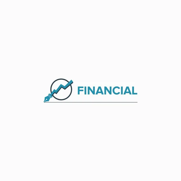 Negocios Finanzas Logo Diseño Vector — Archivo Imágenes Vectoriales