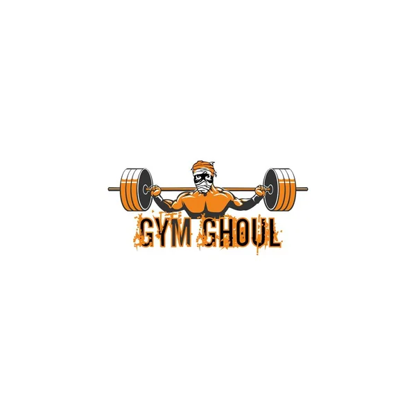 Turnhalle Ghoul Logo Design Vektor — Stockvektor