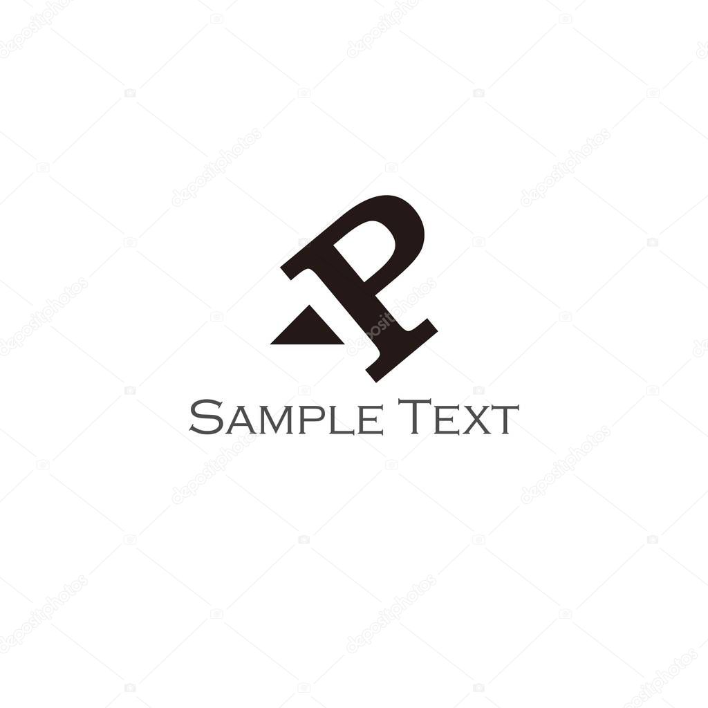AP letter logo design vector