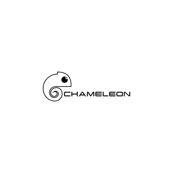 Chameleon Abstraktní Obchodní Logo Design Vektor — Stockový vektor