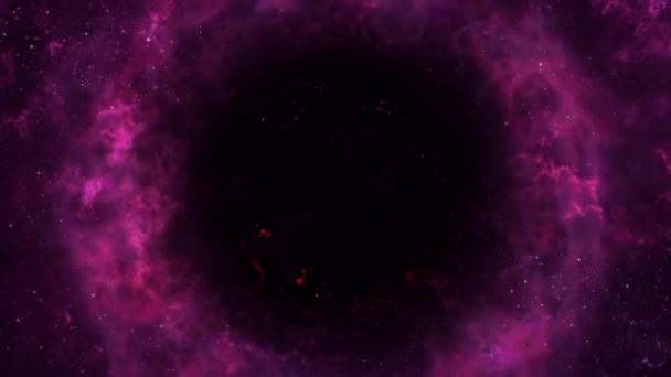 Cosmic Galaxy Circle Stock Video Footage — Stock Video