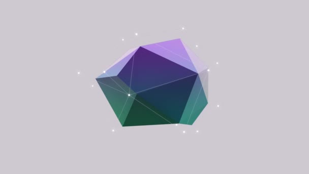 Geometric Polygon Free Stock Video Footage Template Background — Stock Video