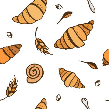 Fırın doodle desen. Kabataslak fırın. 