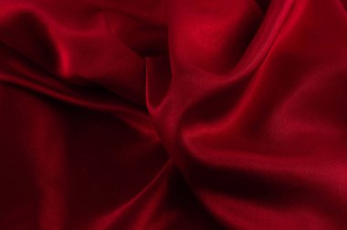 İpek lüks arka plan, bez, koyu kırmızı bez doku parçası
