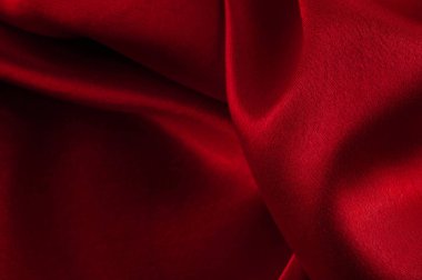 İpek lüks arka plan, bez, koyu kırmızı bez doku parçası