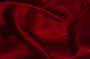 İpek lüks arka plan, bez, koyu kırmızı bez doku parçası