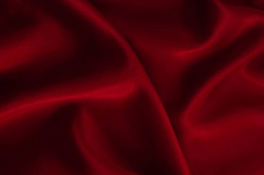 İpek lüks arka plan, bez, koyu kırmızı bez doku parçası