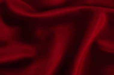 İpek lüks arka plan, bez, koyu kırmızı bez doku parçası