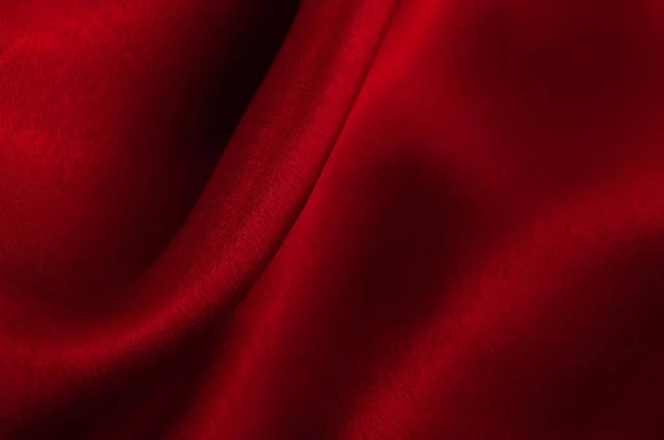 Abstract Silk Luxury Background Piece Cloth Deep Red Cloth Texture — Stock Photo, Image