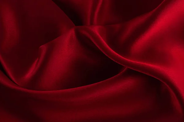 Abstract Silk Luxury Background Piece Cloth Deep Red Cloth Texture — Stock Photo, Image