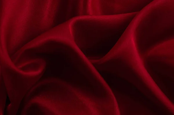 Abstract Silk Luxury Background Piece Cloth Deep Red Cloth Texture — Stock Photo, Image