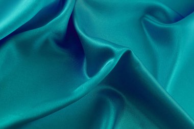 İpek lüks arka plan, bez, derin deniz mavi bez doku parçası