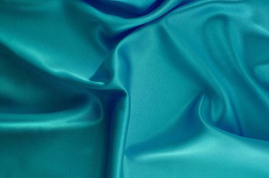 İpek lüks arka plan, bez, derin deniz mavi bez doku parçası