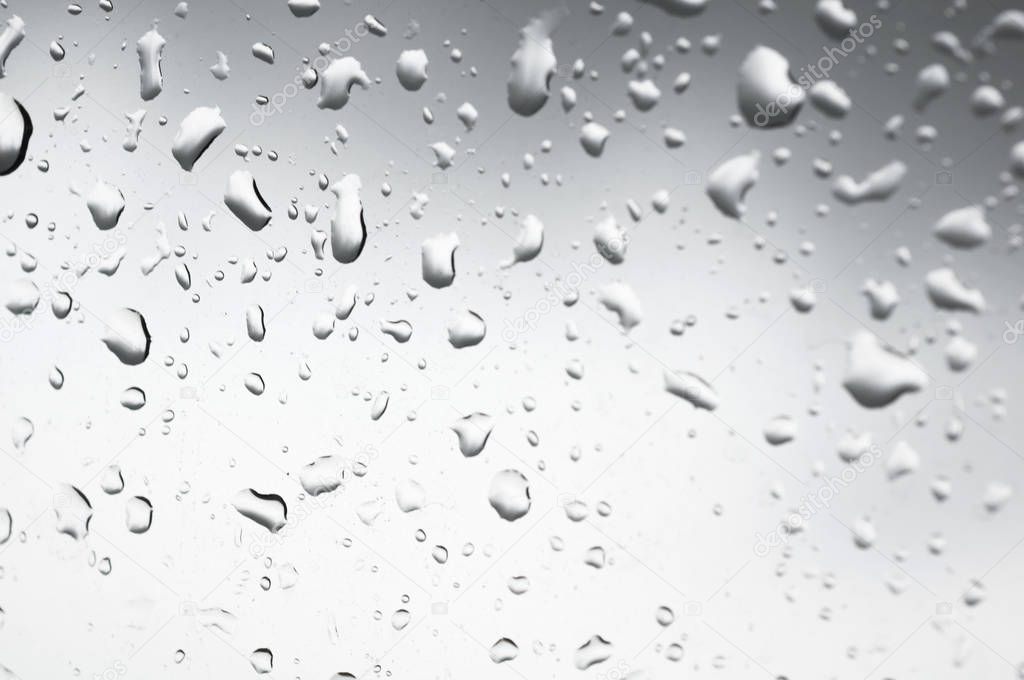 Water-drops background.Dramatic atmosphere. 
