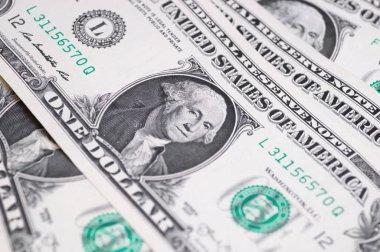 Farklı para yakın çekim. Para ve kazanç kavramı.