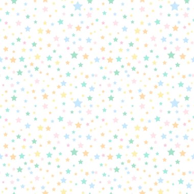 Sevimli yıldızlar desen. Seamless modeli.