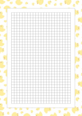 Yazdırılabilir sayfa şablonu için defter, scrapbooking.