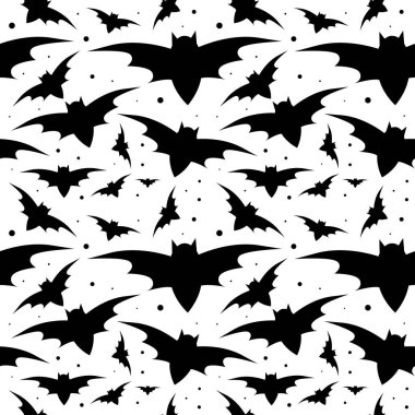 Cadılar Bayramı desen arka plan, yarasalar