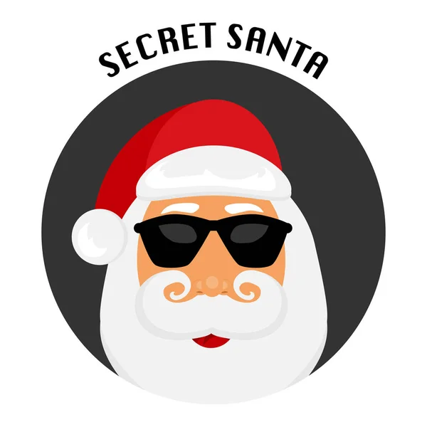 Ilustracja Wektorowa Secret Santa Przygotowania Świąt Bożego Narodzenia Nowy Rok — Wektor stockowy