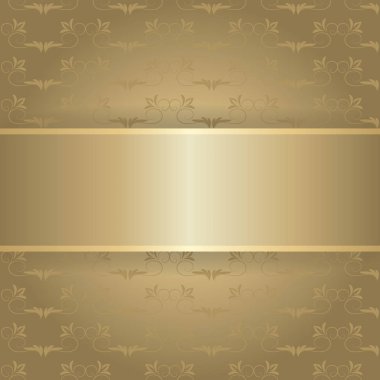 Altın antika arka plan deseni süsler ile.