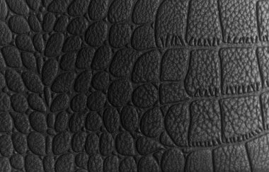 Siyah deri doku. Siyah koyu deri arka plan.