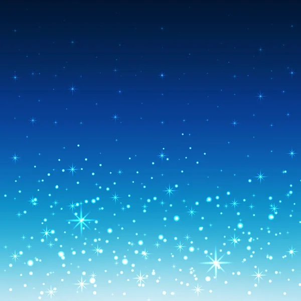 抽象发光的圣诞节 节日背景 火花和发光的元素在蓝色背景 — 图库矢量图片