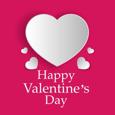 Sevgililer günü kartı kalp, vektör çizim