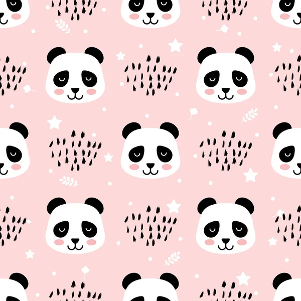 Çizgi film panda seamless modeli