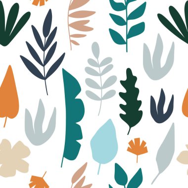 Trendy el çiçek doku çizilmiş. Baskı, doku, kapak tasarımı için desen tasarımı. Izole. Vektör İllüstrasyonu