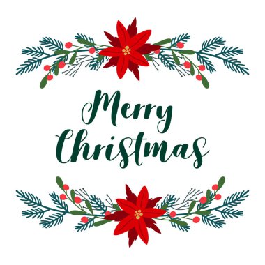 Metin Merry Christmas ile vektör baskı.