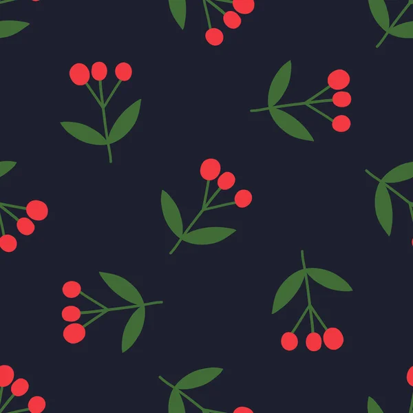 Naadloze Patroon Met Abstracte Kerst Florals Vector Ontwerp Voor Inpakpapier — Stockvector