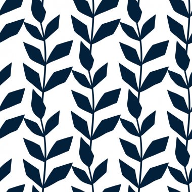 İskandinav tarzı vektör baskı yaprakları.