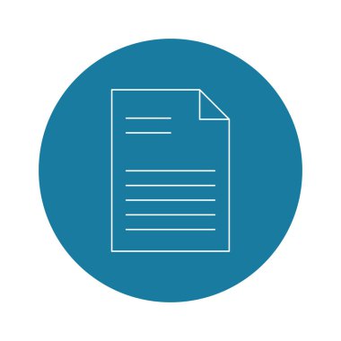 Bir sayfanın doğrusal çizimi. Vektör çizgisi simgesi. Finans, uygulamalar ve web için para tasarrufu.