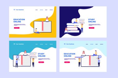 Çevrimiçi web sayfasını incele. Düz vektör illüstrasyonu beyaz arkaplanda izole edildi. Web pankartı, bilgi grafikleri ve web sayfası için kullanılabilir.
