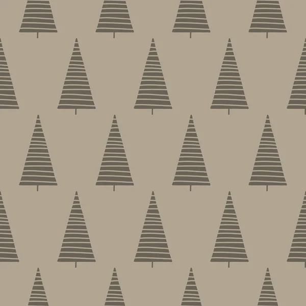 Gekritzelte Bäume Muster Baumschule Entworfen Ideal Für Bekleidung Textildruck Stoff — Stockvektor