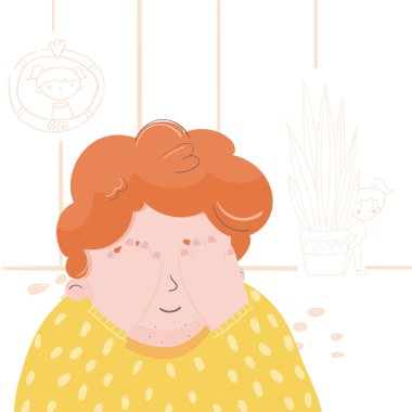 Gizlemek ve aramak oynarken bir kızı ile bir baba Illustration