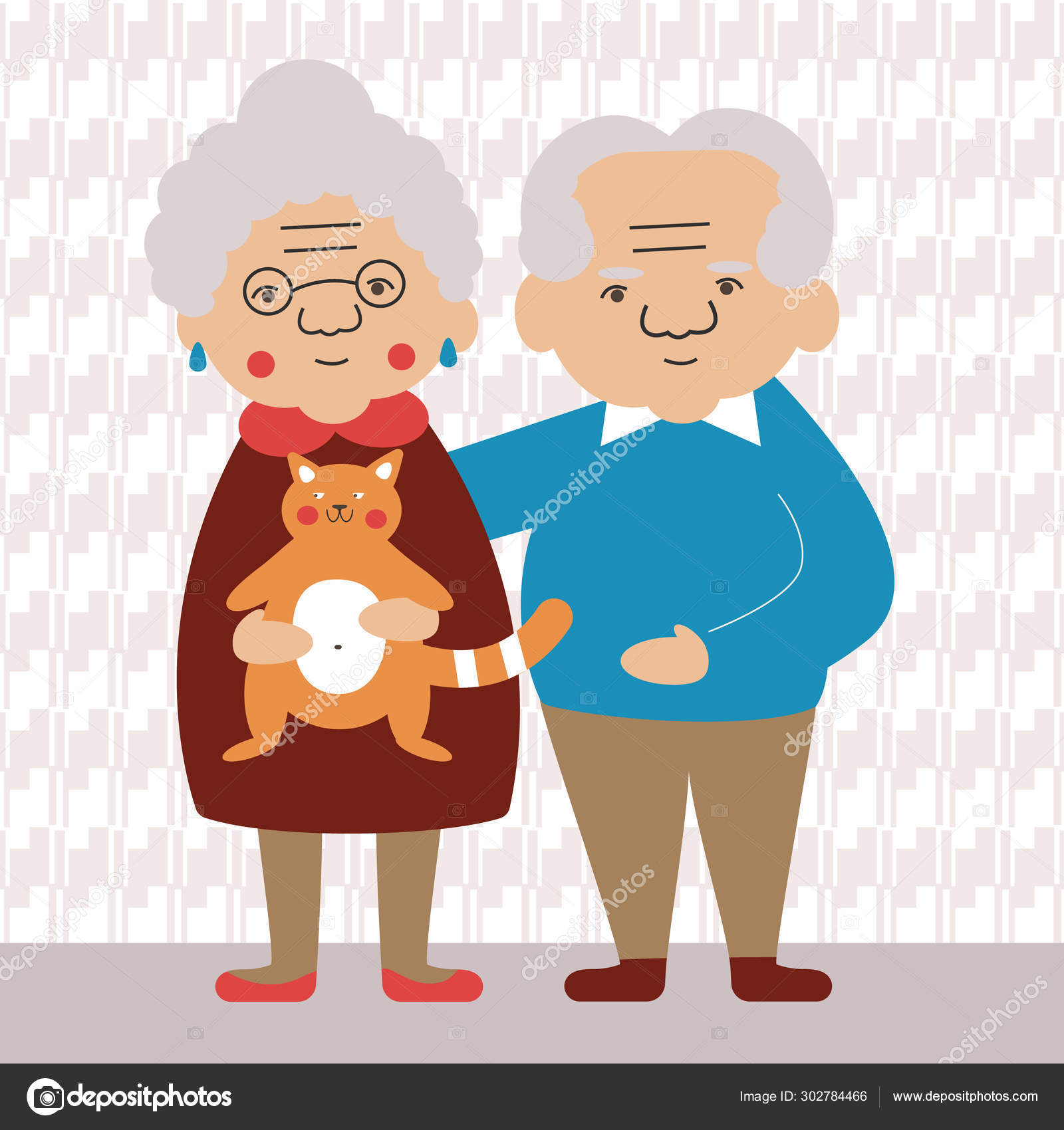 National Grandparents Day. Family illustration. Aged parents. Stock Vector Image by ©olga4242@ #302784466 National Grandparents Day. Family illustration. Aged parents. Stock Vector Image by ©olga4242@ #302784466