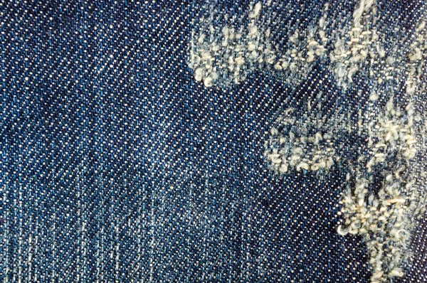 clothing items blue stonewashed faded jeans cotton fabric texture with seams, clasps, buttons and rivets, macro, close-up