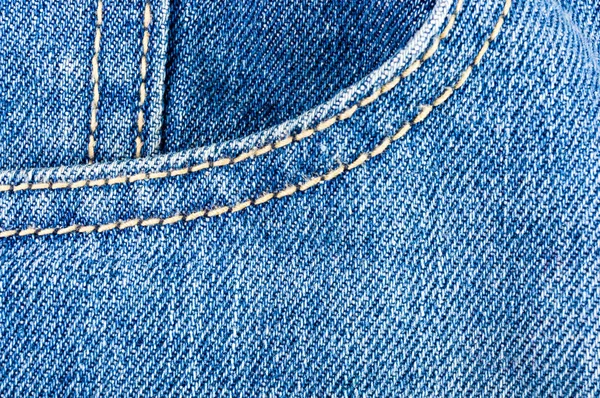 clothing items blue stonewashed faded jeans cotton fabric texture with seams, clasps, buttons and rivets, macro, close-up