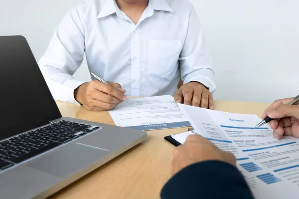 Human Resource Commission Interviewing Candidate Workplace — Stock Photo, Image