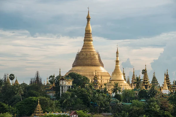 Pagode Shwedagon Atração Turística Mais Popular Rangum Mianmar — Fotografia de Stock