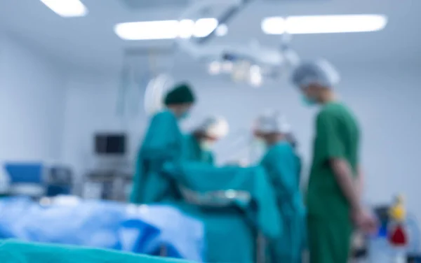 Blurred Image Background Medical Team Performing Surgical Operation Operating Room — Stock Photo, Image