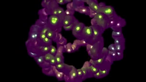 Monstrous microorganism animation — Stock Video